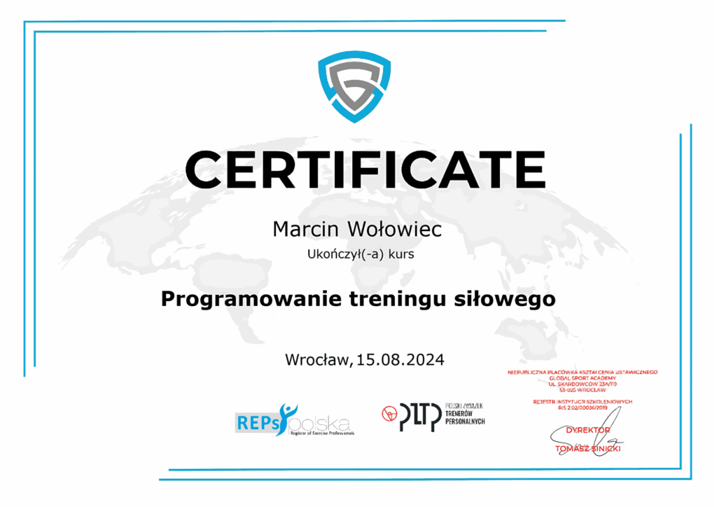 Programowanie treningu siłowego