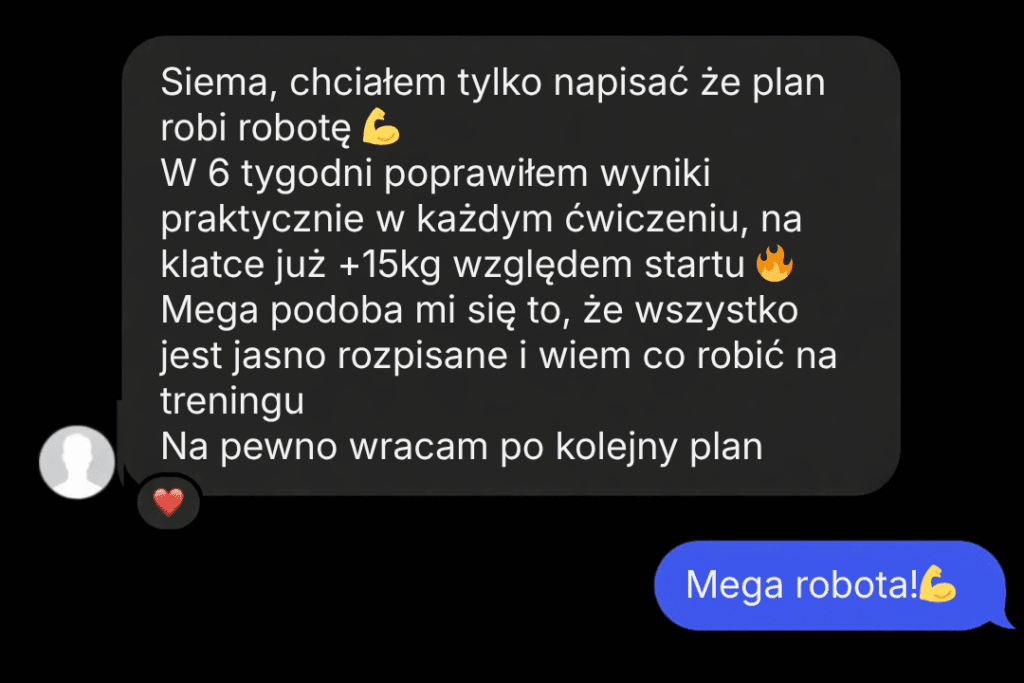 Zanonimizowany zrzut wiadomości klienta