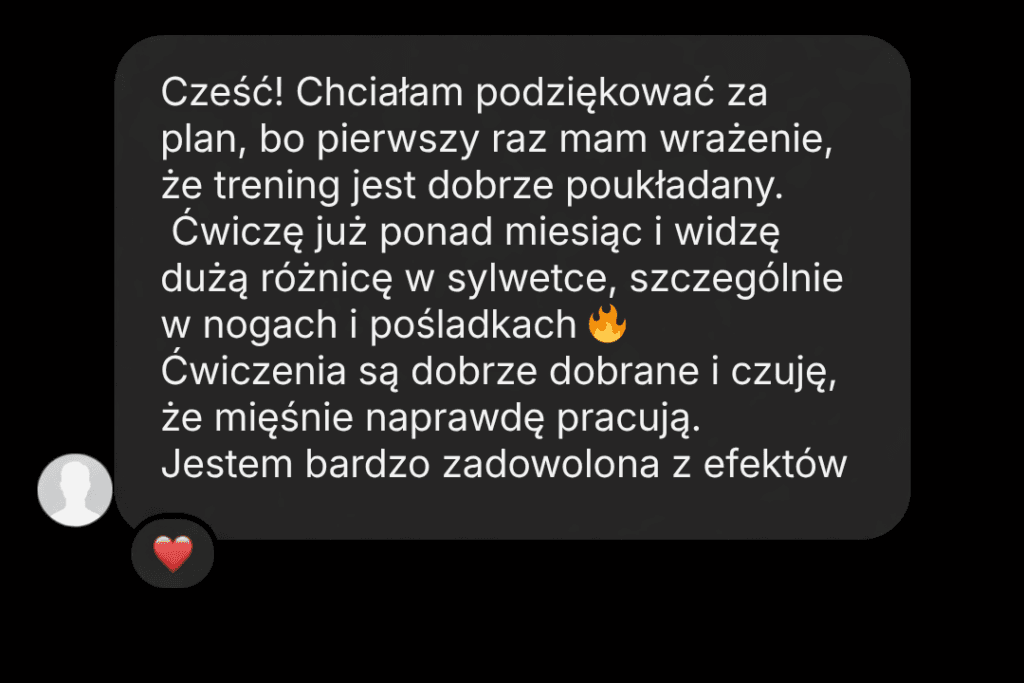 Zanonimizowany zrzut wiadomości klienta