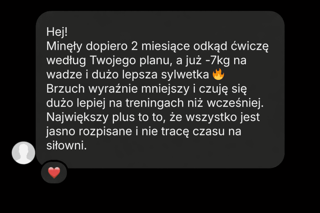 Zanonimizowany zrzut wiadomości klienta